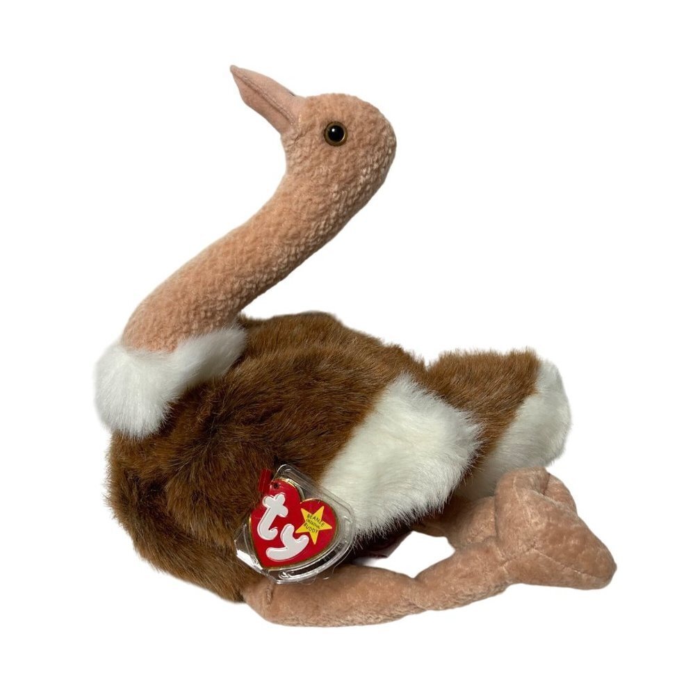 Ty Beanie Buddy Stretch the Ostrich 16 inch Beanie Baby 1998 Protected Tags